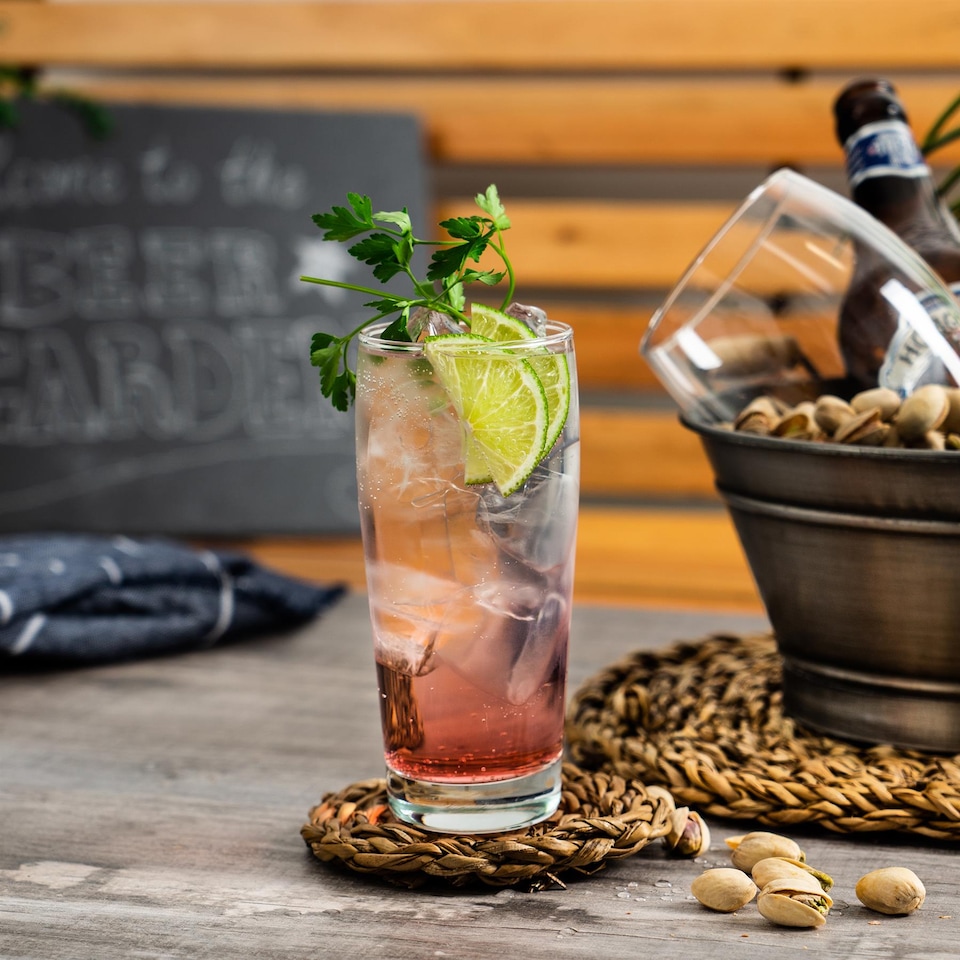 image 1 of LAV Bardi Willi Becher Beer Glasses - 370ml - Clear - Pack of 6 | Clear | Clear