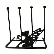 2 Pair Boot Rack - Fairy - Steel - L29 x W39 x H48 cm - Black Black