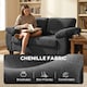 image 4 of HOMCOM 2 Seater Sofa, Chenille Small Sofa with Spring Cushions | Grey | Dark Grey | Two Seater