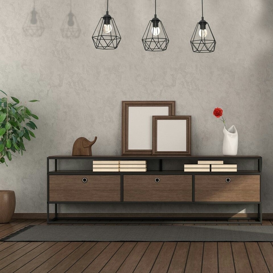 image 1 of Milagro Pendant Lamp Acero 3XE27