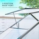image 7 of Outsunny 6 x 2.5ft Polycarbonate Greenhouse Aluminium Green House