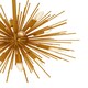image 4 of Interiors by Premier Brass Finish Metal Pendant Light, Luxe Contemporary Ceiling Light With 12 Bulb Holders