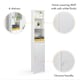 image 4 of VonHaus Holbrook White Tall Bathroom Cabinet Freestanding