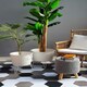 image 2 of Foldable White Plant Pot - 45 cm (H) x 43 cm (Dia)