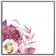 image 4 of Pink floral (Picture Frame) White | XL