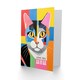 image 2 of Mothers Day Card Colourful Abstract Love You Mum Cat Card