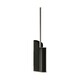 image 1 of Cosmic Dual Toilet Brush Holder with Silicone for Bathroom, Matt Finish Black