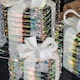 image 8 of 30cm Set of 3 Battery Operated Light up Star Shimmer Christmas Parcels with 90 Warm White LEDs