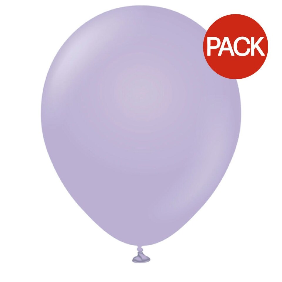 Kalisan Latex Balloons (Pack Of 100) - Lilac - One Size
