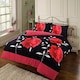 image 2 of Luxury Floral Rosaleen Printed Flowers Easy Care Duvet Cover Set Yellow | Double