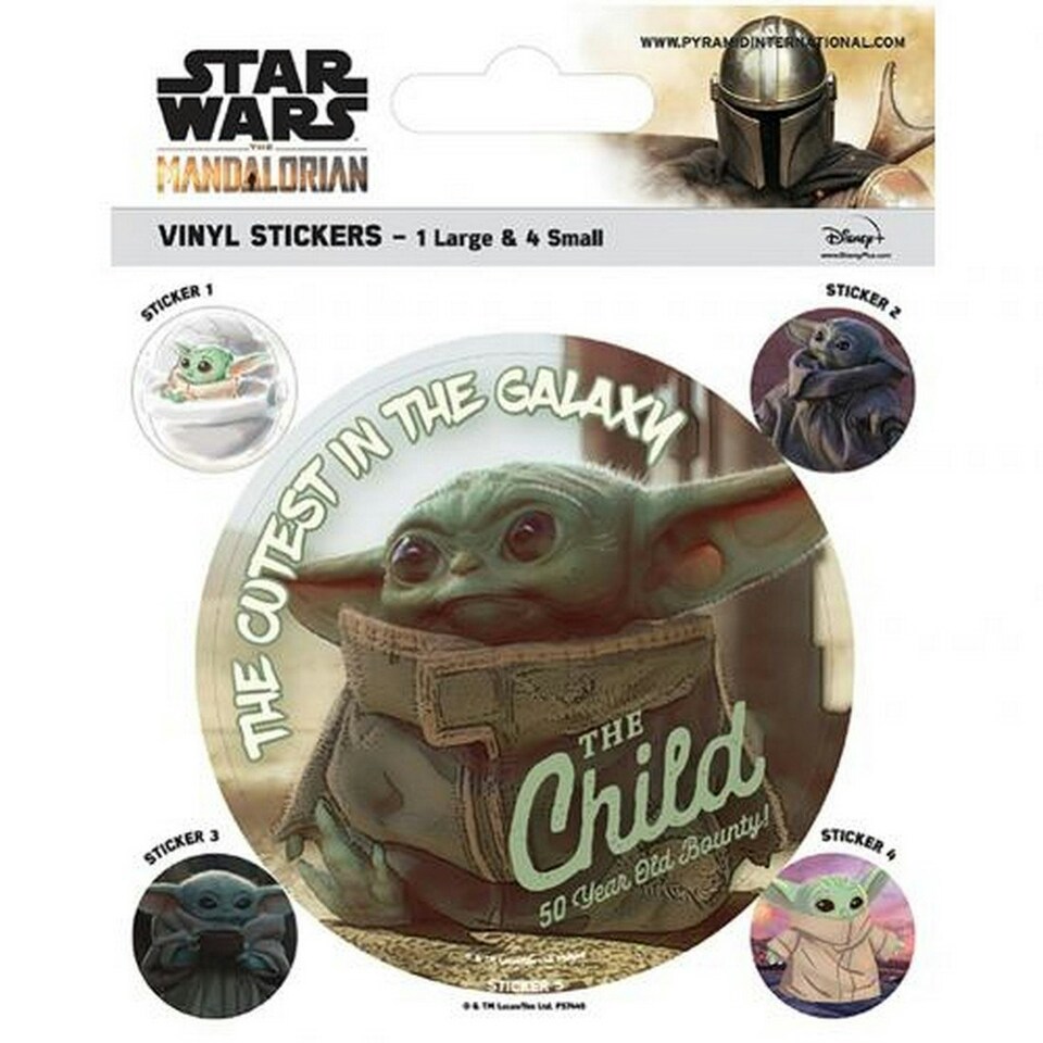 Star Wars The Mandalorian Stickers Set - Multicoloured - One Size