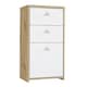 image 1 of Best Chest Storage Cabinet 2 Drawers 1 Door in Artisan Oak/White