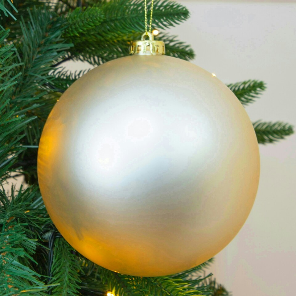 image 1 of 3PK 15cm Gold Traditional Matt Bauble
