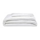 image 1 of Belledorm 540 Thread Count Satin Stripe Duvet Cover Set - White - Kingsize