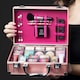 image 2 of Dawn Till Dusk Make Up Large Storage Vanity Case Set 80pc - Rose Gold