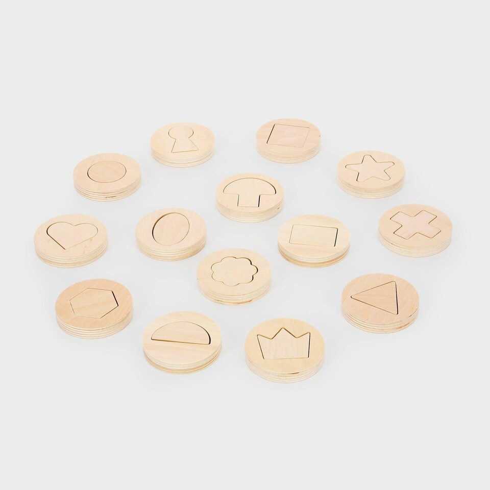 image 1 of Inside Outside Wooden Shapes