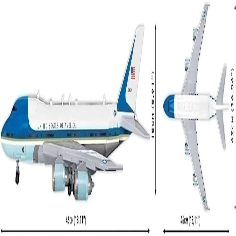 image 1 of Cobi 26610 - Boeing 747 Airforce One 1087 pcs