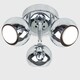 image 3 of ValueLights Retro Eyeball Polished Silver Spotlight and Cool White Bulb