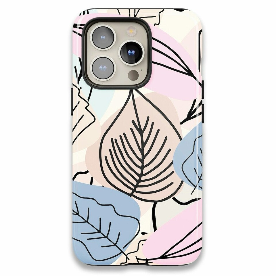image 1 of Abstract Leaves Phone Case | Multi | Galaxy S25 Ultra
Tough | Galaxy S25 Ultra
Tough