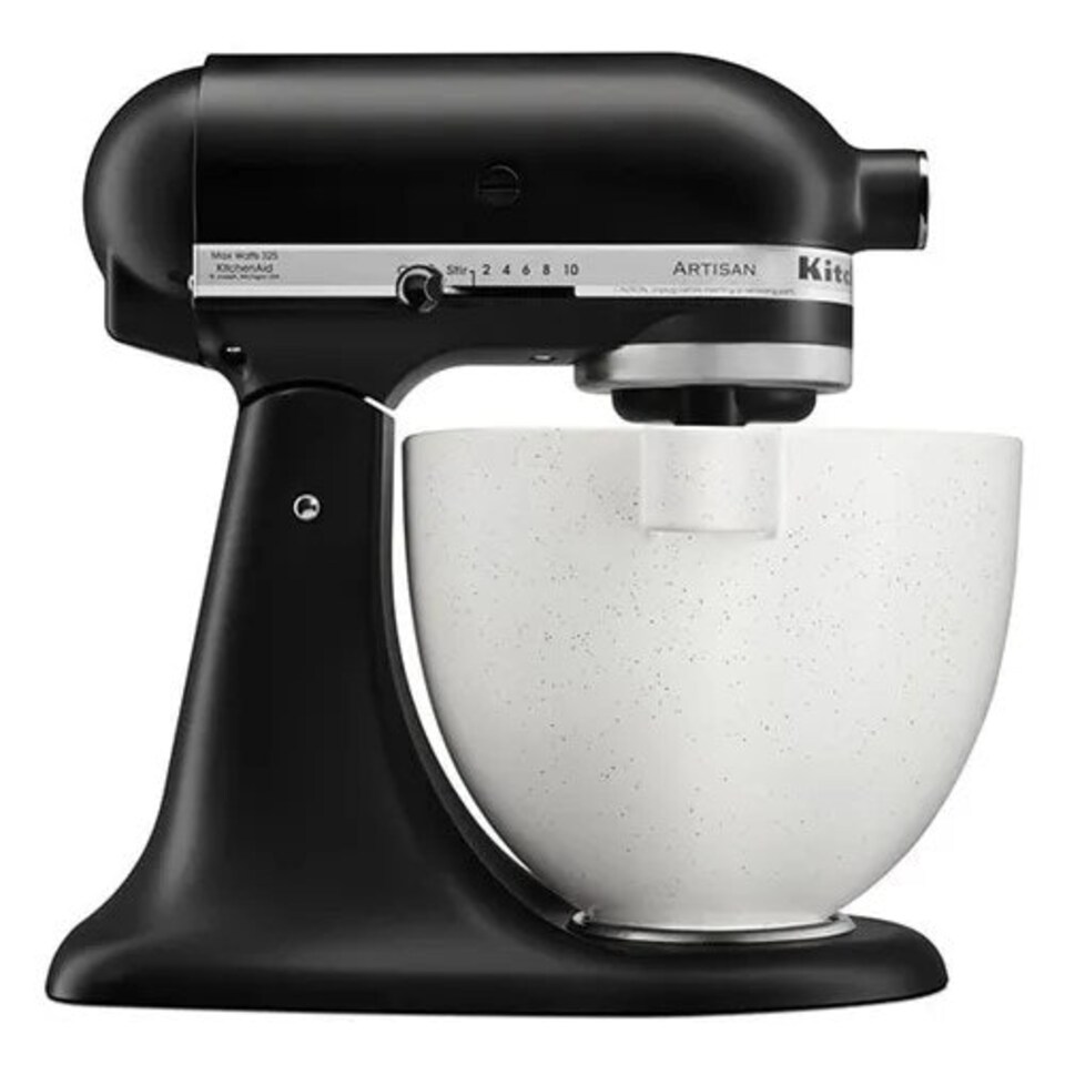 image 1 of KitchenAid Ceramic 4.8L Bowl Speckled Stone
