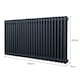 image 5 of Traditional 2 Column Radiator 600 x 1192mm Anthracite Grey