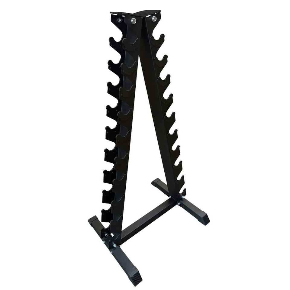 image 1 of 10-Pair Hex Dumbbell Rack