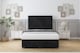 image 1 of Sloomy Manhattan Black Naples Ottoman Bed Base With 26" Strutted Headboard 3' Single | Black | Black | Single | 1