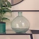 image 1 of Interiors by Premier Blue Recycled Glass Vase, Minimalist Small Flower Vase, Decorative Glass Vase, Flower Vase for Home Blue
