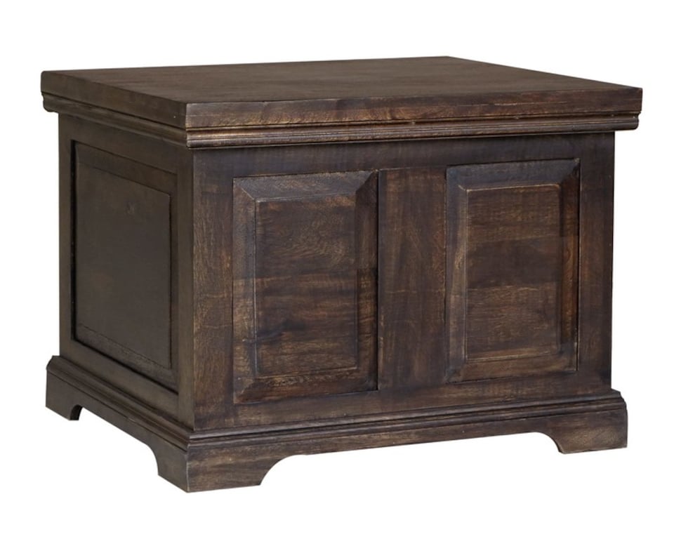 image 1 of Dakota Small Box - Mango Wood - L50 x W60 x H45 cm - Dark Finish