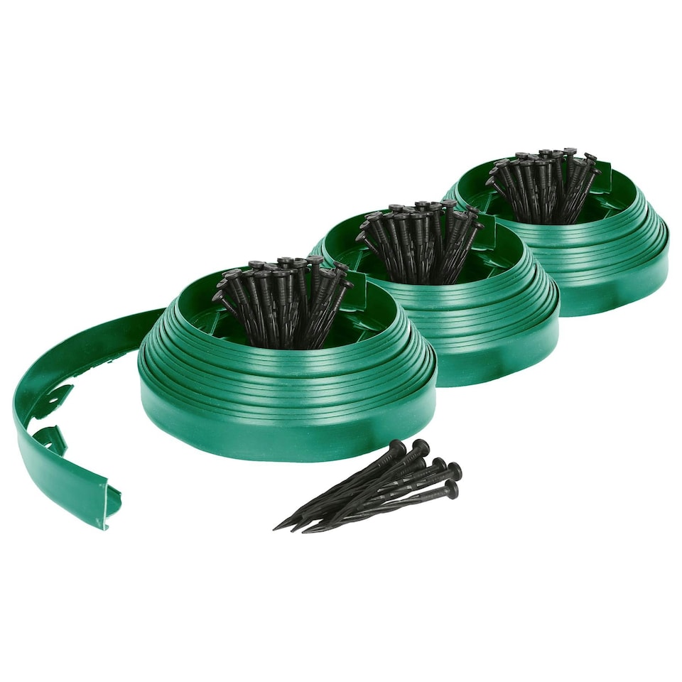 image 1 of Harbour Housewares Flexible Plastic Lawn & Path Edging - 30m x 4cm - Green