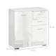 image 3 of HOMCOM Cabinet Sideboard Cupboard Buffet Solo High Gloss Front Face