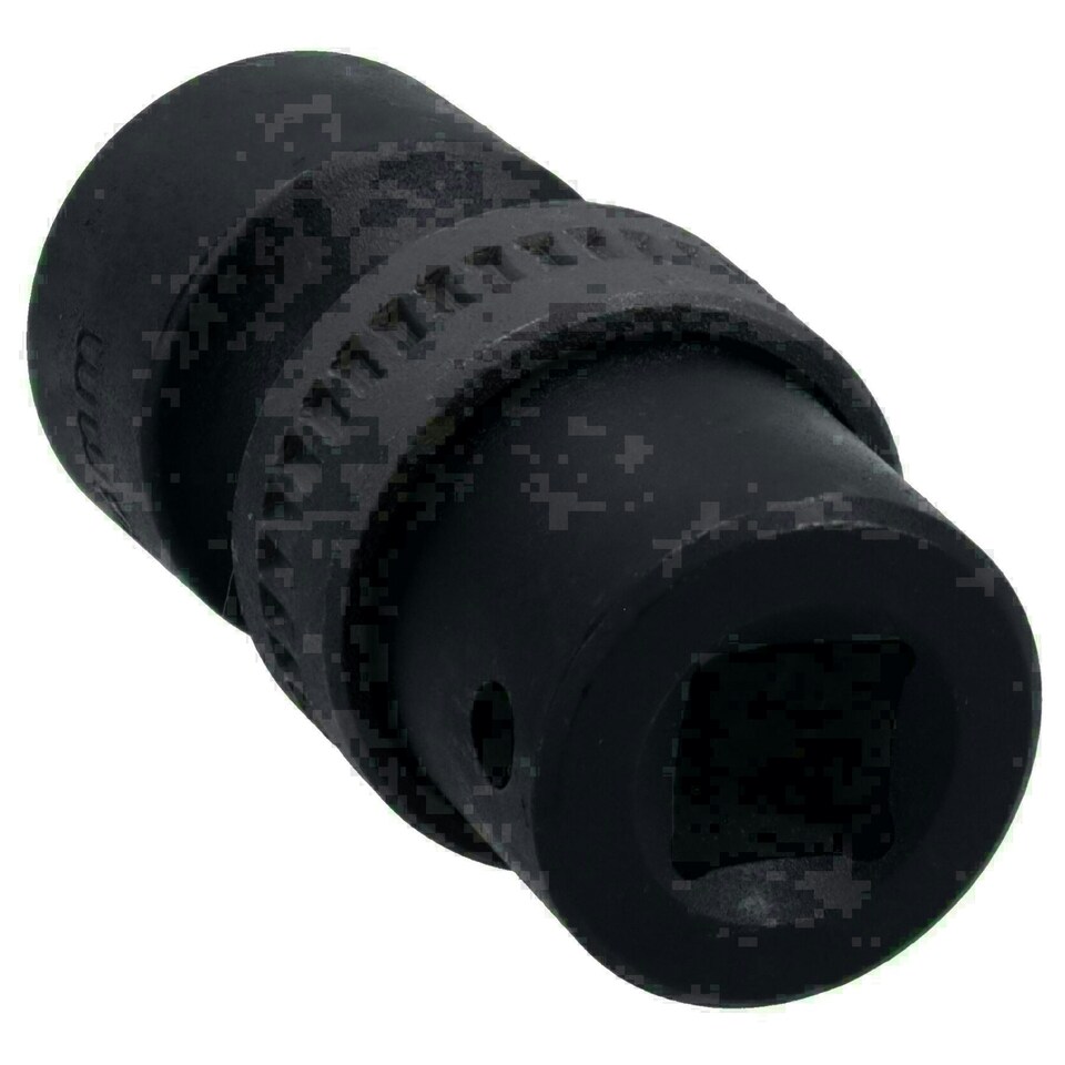 image 1 of 18mm 3/8in Drive Universal Swivel Wobble Metric Impact Shallow Socket
