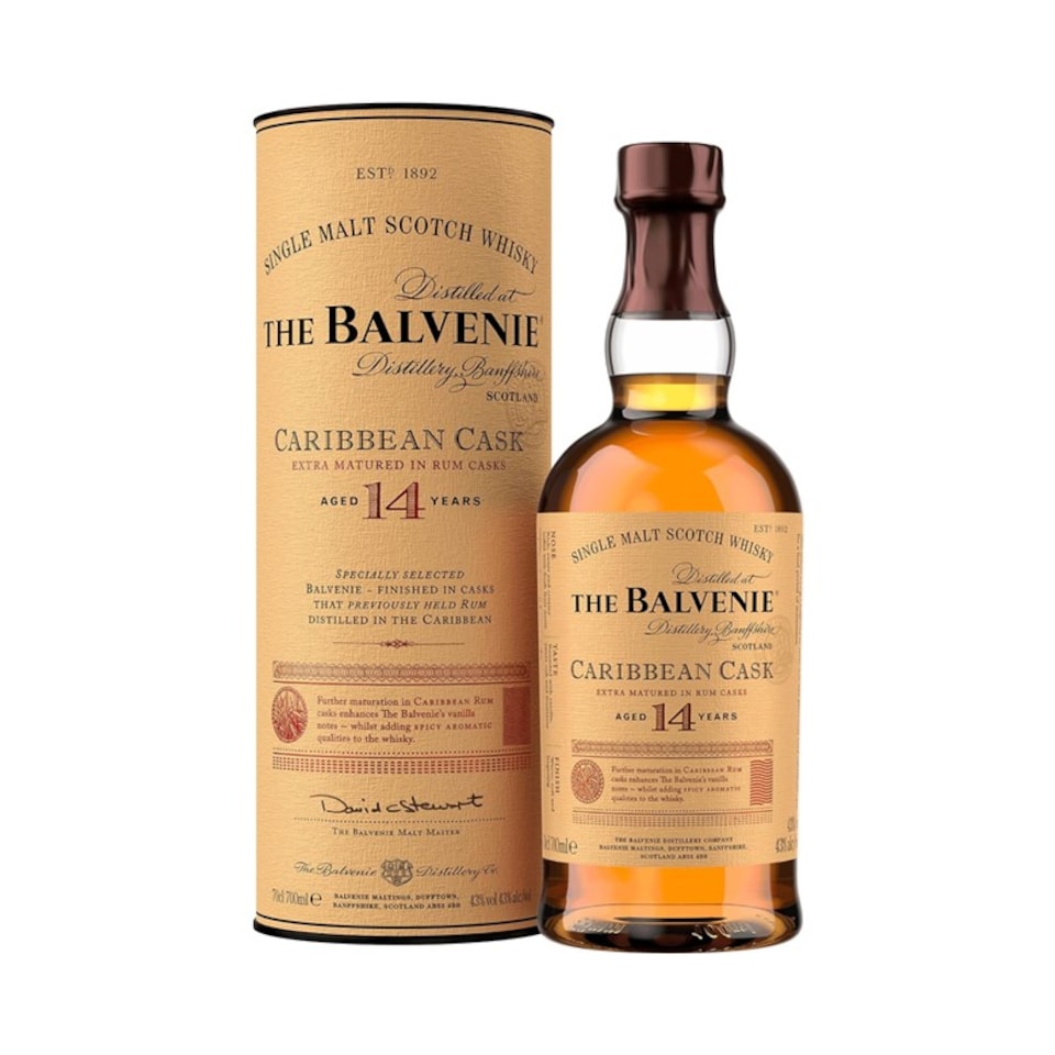 Balvenie 14Yr Old Caribbean Cask Whisky 70cl