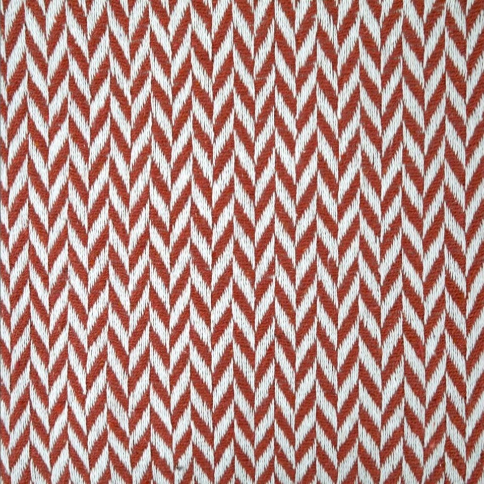 image 1 of Chevron Collection Recycled Cotton Throw in Orange (50" x 60") Orange | Orange