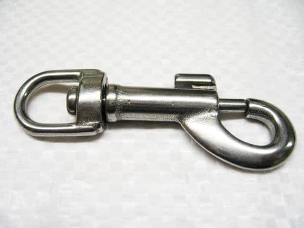 Swivel Eye Bolt Snap Hook Stainless Steel 16MM (Key Ring Leash Flag Trigger Keychain)