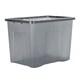 image 4 of Wham Crystal 5 x 80L Stackable Plastic Storage Boxes with Lids Black