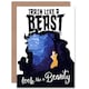 image 1 of Train Like Beast Gym Motivational Quote Card