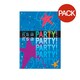 image 1 of Unique Party Cosmic Birthday Invitations (Pack of 8) - Blue - One Size