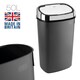 image 2 of Dihl 50L Sensor Bin Anthracite / Chrome Grey | 50