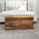 image 6 of HOMCOM Storage Chest With Lid, 113L Storage Box Brown