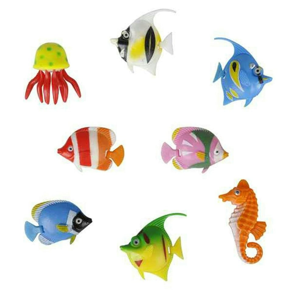 image 1 of ValueLights Sea Creatures 8 Pack Multicoloured For Bubble Lamp