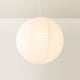 image 4 of ValueLights Isla White Paper Globe Ceiling 40cm Lamp Shade | White