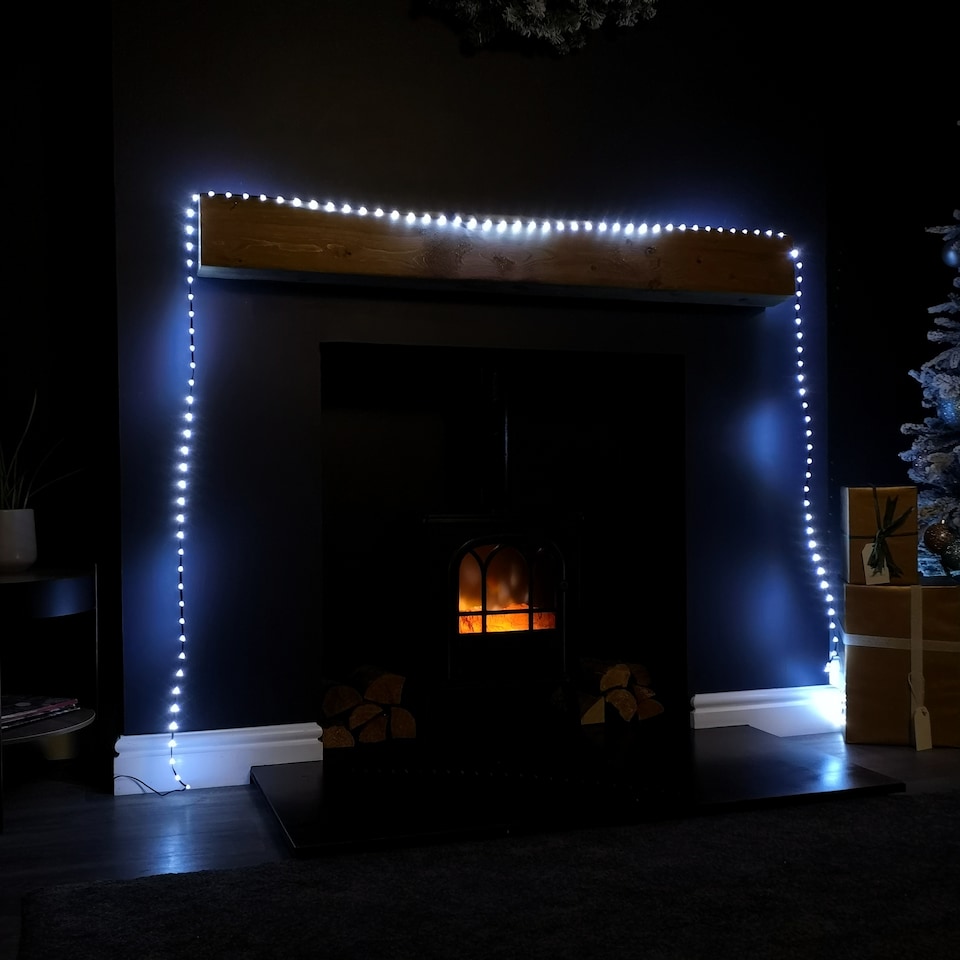 image 1 of 17.5m Indoor Outdoor Flexibrights Christmas Lights with 500 White LEDs