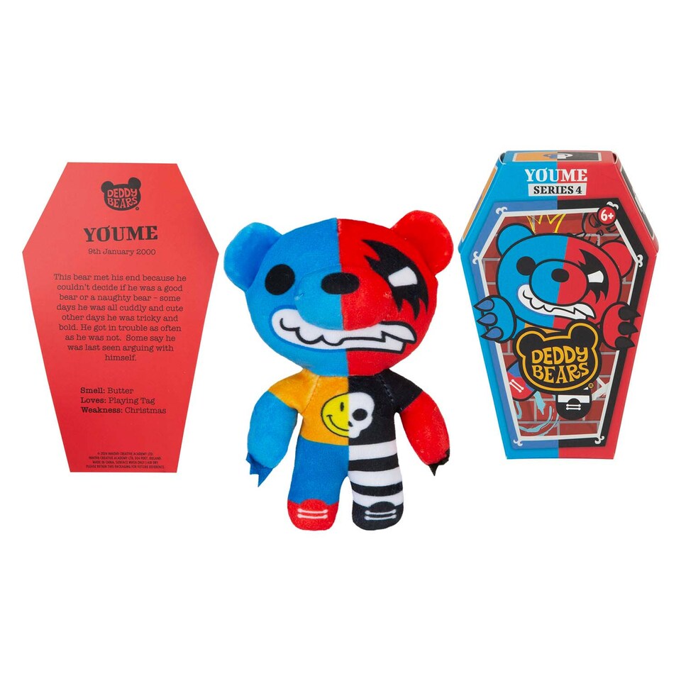 image 1 of PMS Deddy Bears Youme Soft Toy 15 x 8 x 14 cm Multi