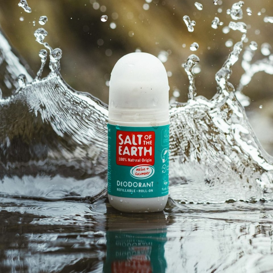 image 1 of Melon & Cucumber Natural Refillable Roll-On Deodorant | Green