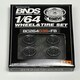 image 4 of BNDS Custom Wheel Parts Wheel and Tyre Set Flat Black 1:64 MOT Hobby BC26403SFB