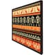 image 2 of Egyptian heiroglyphs in orange & black (Picture Frame) Black | M
