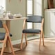 image 3 of SoBuy Folding Chair Wooden Padded Kitchen & Office Chair with Ergonomic Backrest, Dark Gray, 18.7 x 23.2 x 30.3 in, 6.6 kg - FST92-SG