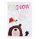 image 10 of Christmas Card Snow Time Cute Bear in a Santa Hat