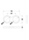 image 2 of Balterley Contemporary Shower Part - Shower Hose Retainer